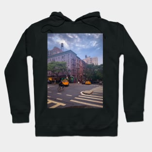 Upper West Side Yellow Cabs Biker Manhattan NYC Hoodie